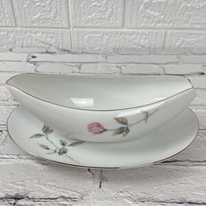 Gravy Boat & Underplate/Relish by Dawn Rose